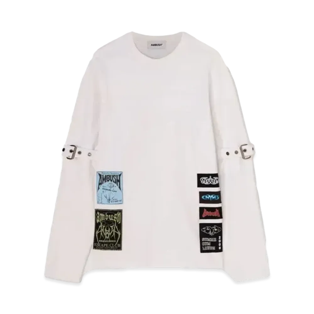 AMBUSH Belted Crewneck "White"