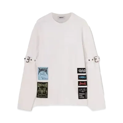 AMBUSH Belted Crewneck "White"