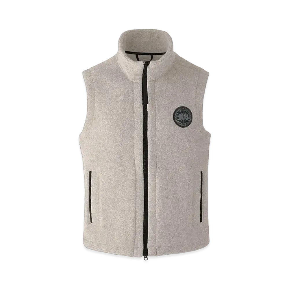 CANADA GOOSE Mersey Fleece Vest Black Label "Tan Heather"