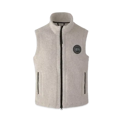 CANADA GOOSE Mersey Fleece Vest Black Label "Tan Heather"