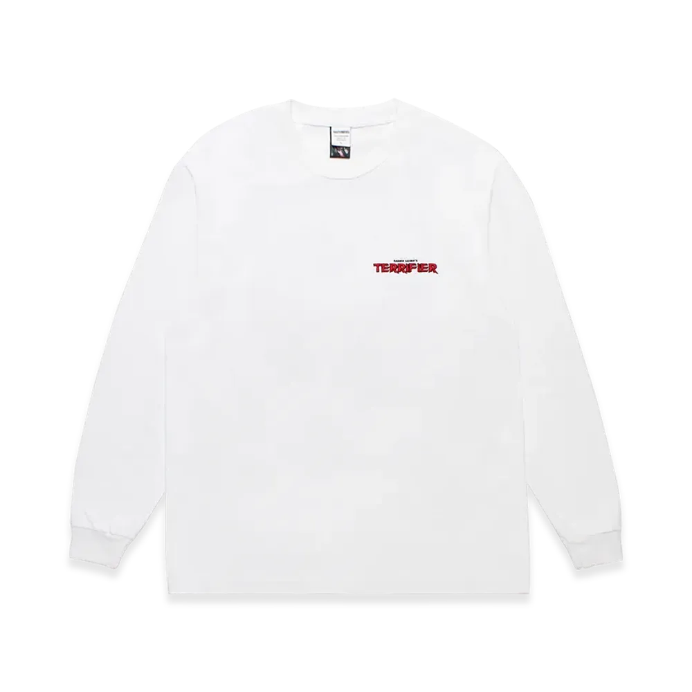 WACKO MARIA x Terrifier Washed Heavy Weight Long Sleeve T-Shirt "White"
