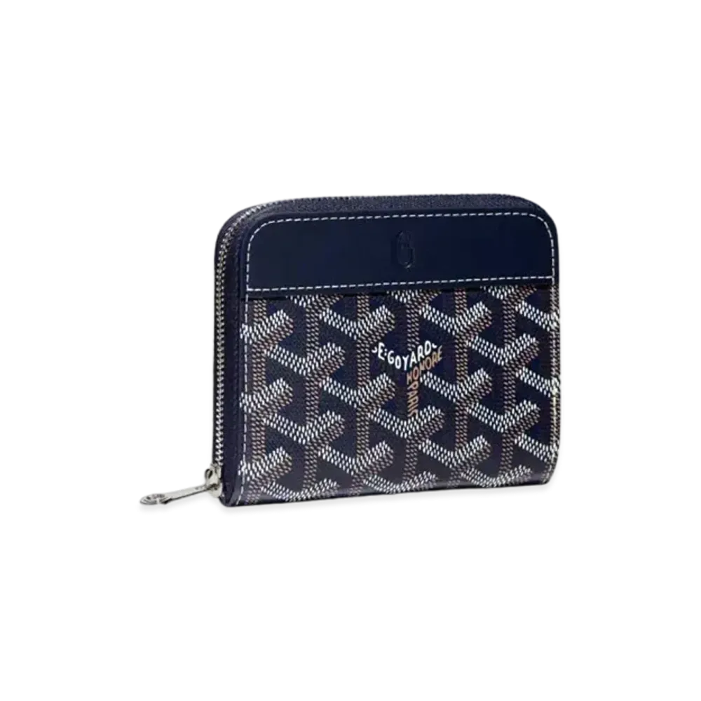 Goyard Matignon Mini Wallet "Navy"