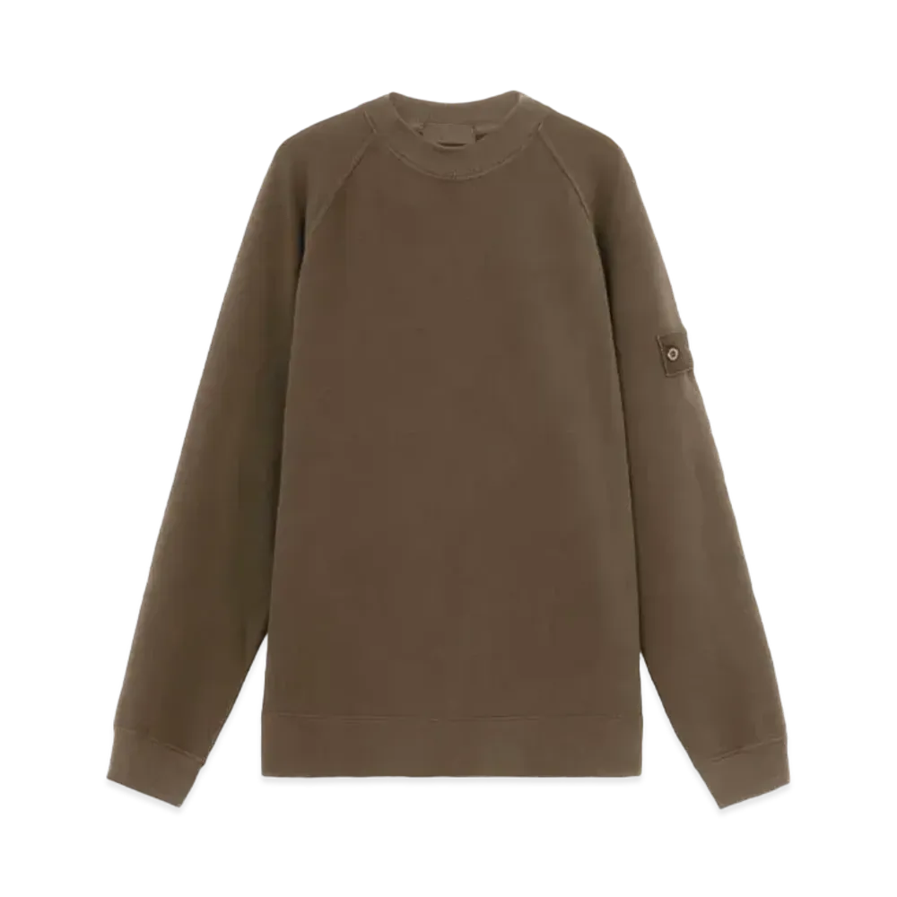Stone Island 629F7 Stretch Organic Cotton Fleece_Stone Island Ghost "Military Green"