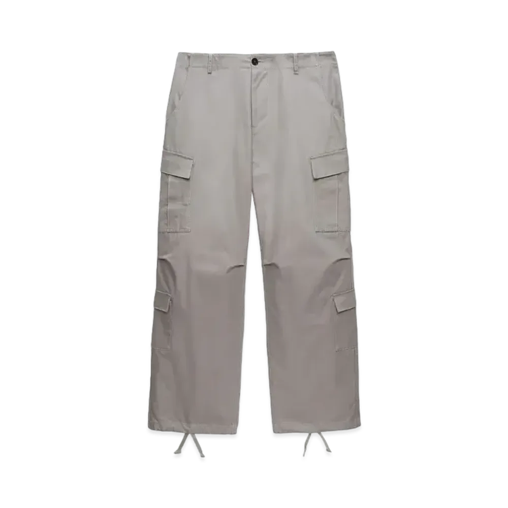MSGM Gabardine Cotton Cargo Pants "Beige"