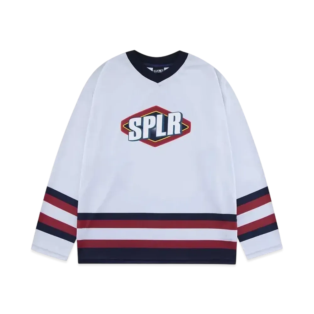 SPLR Hockey LS Tee "White"