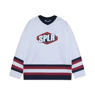 SPLR Hockey LS Tee "White"