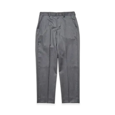 SOPHNET. Flannel Wool Shirring Slim-Fit Slacks "Charcoal Gray"