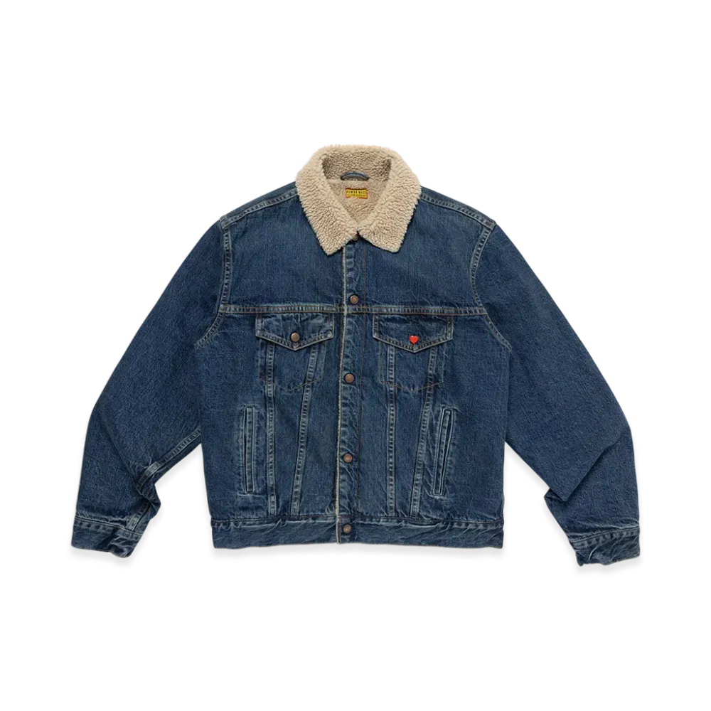 HUMAN MADE Boa Lined Denim Jacket "Indigo"