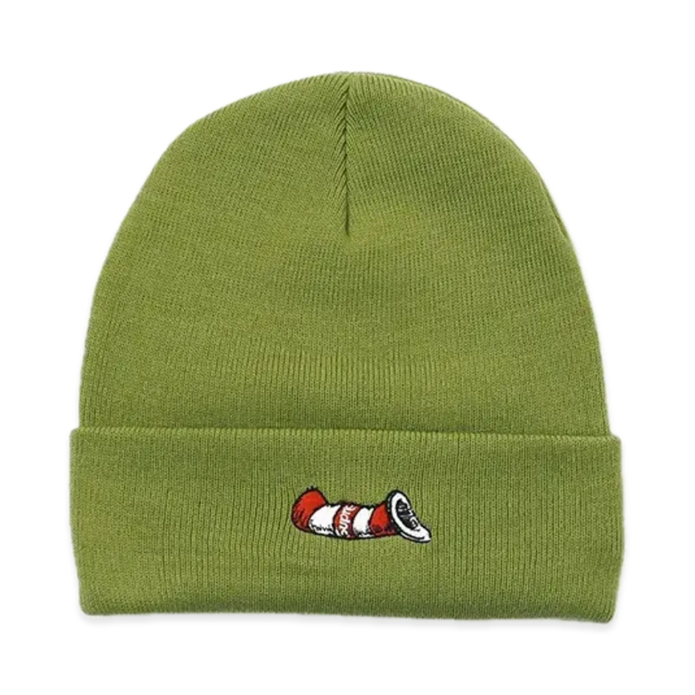 Supreme Cat in the Hat Beanie "Olive"