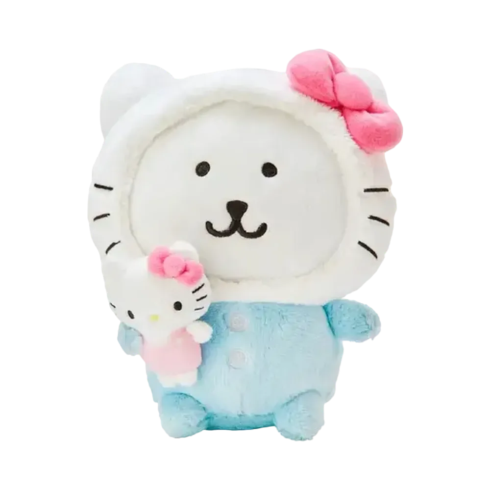 Sanrio -Chiikawa- Nagano Friends x Sanrio Characters Plush (Nagano Bear x Hello Kitty)