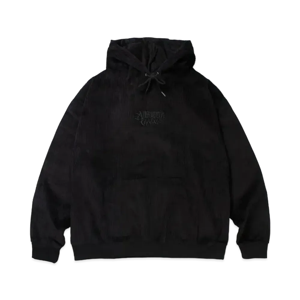 APHRODITEGANG Classic Logo Corduroy Hooded Shirt "Black"