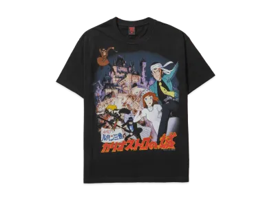 Geeks Rule x Lupin the Third The Castle of Cagliostro Silkscreen Printing T Shirt vol.02 "Black"
