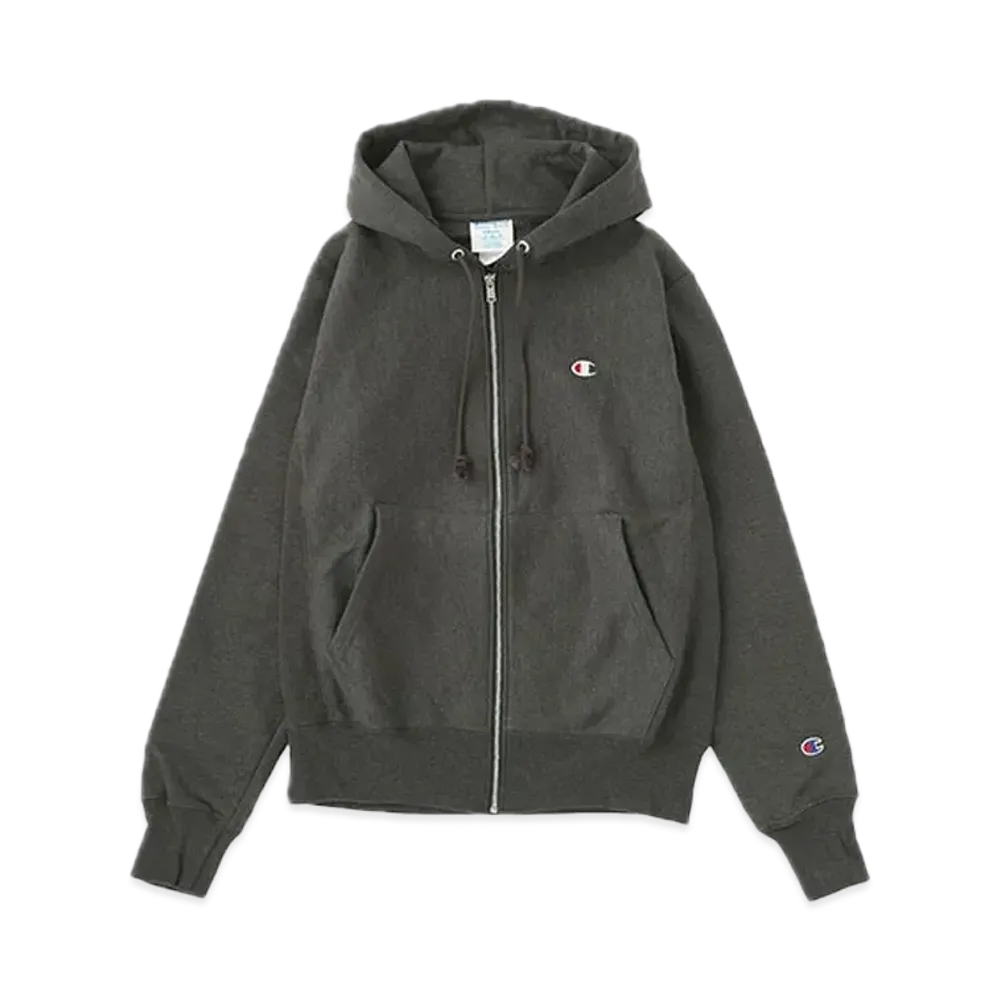 Champion Reverse Weave Heavyweight 12Oz Zip Up Hoodie "Charcoal"