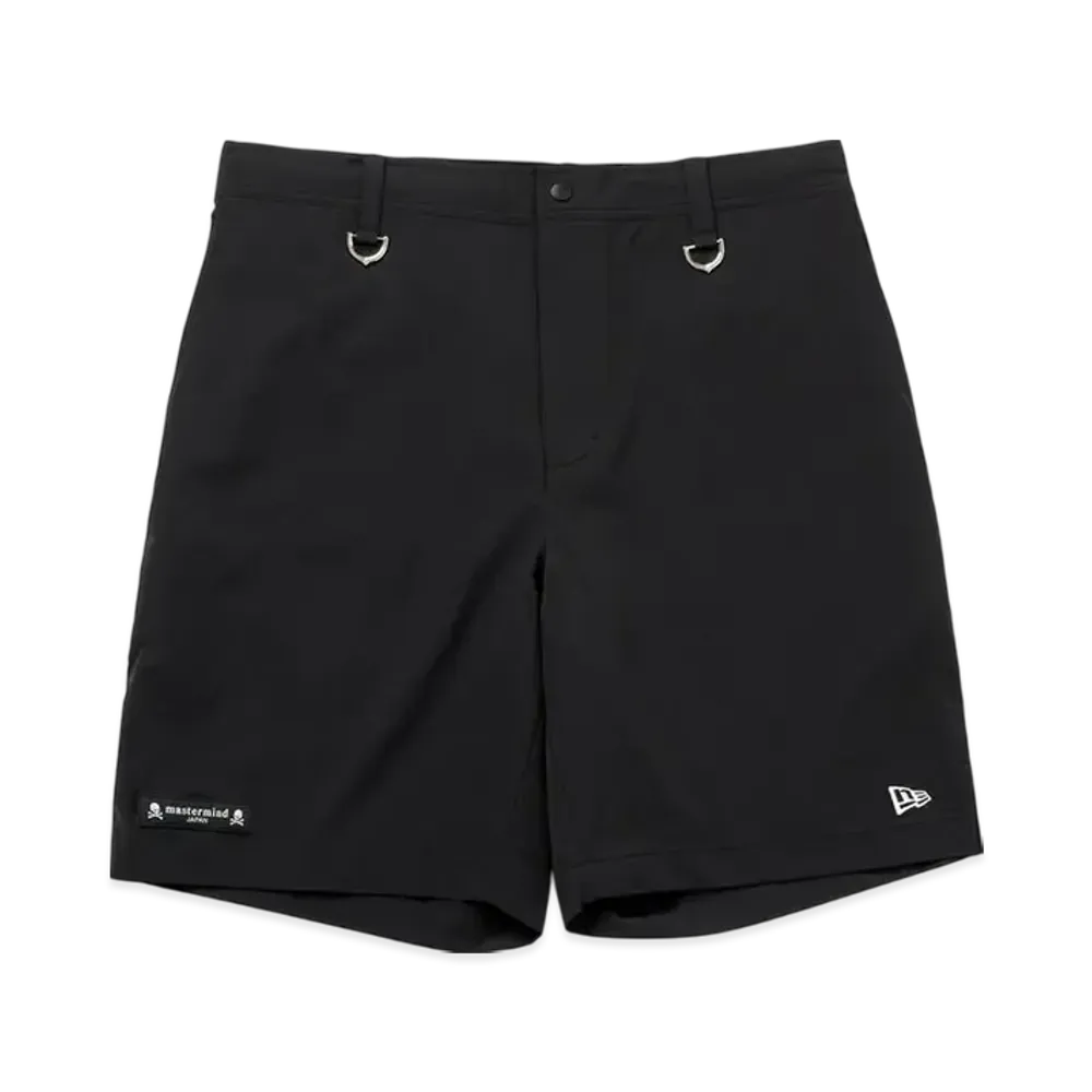 NEW ERA x mastermind JAPAN SS25 Golf Stretch Nylon Short Pants Turf & Surf Skull Logo "Black"