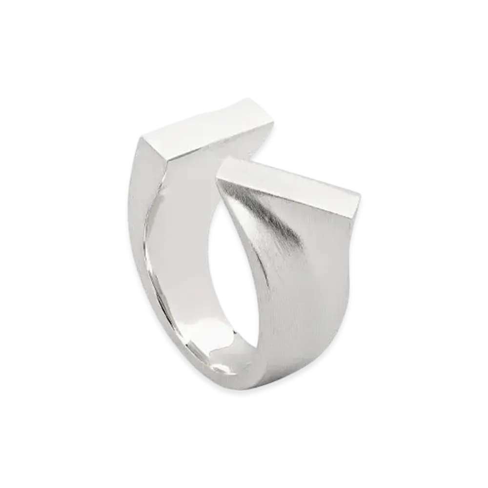 TOMWOOD Tilt Ring "Silver"