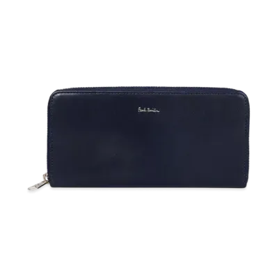 Paul Smith Vegetarian Round Zip Long Wallet "Navy"