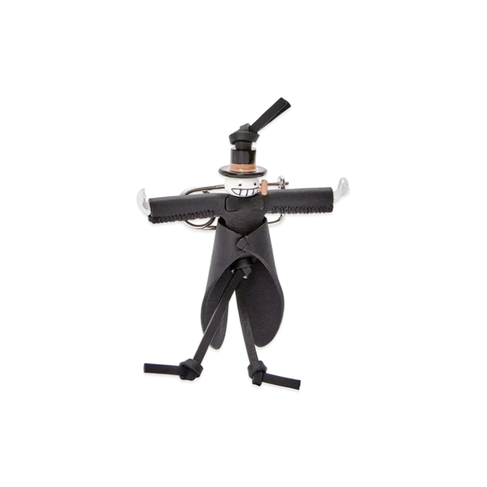 LOEWE x Howl's Moving Castle Turnip Head Charm In Felt and Classic Calfskin "Black"