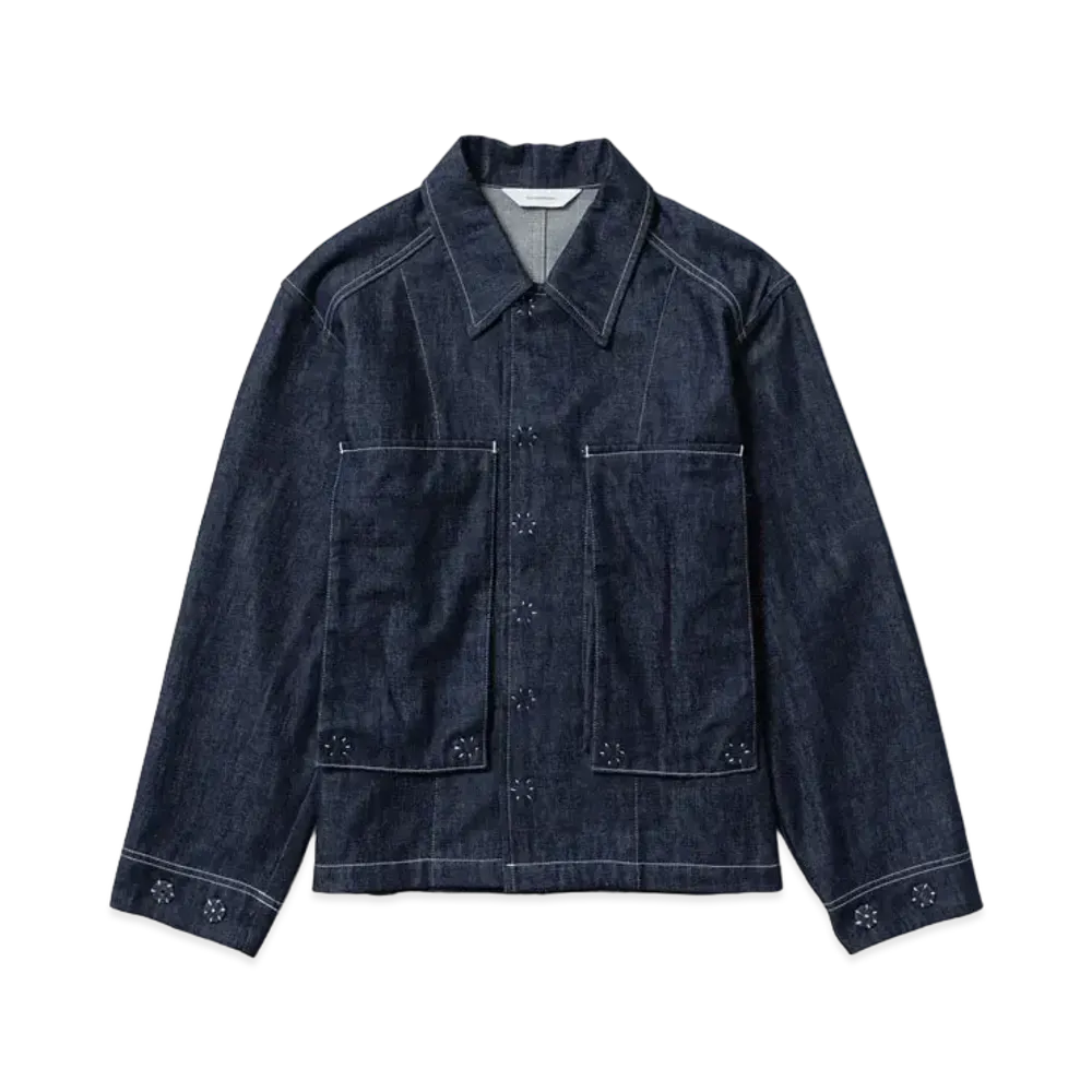 Sasquatchfabrix Utility Full Flap Denim Jacket "Indigo Navy"