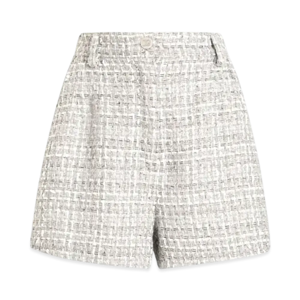 DOLCE&GABBANA Lame Boucle Shorts "Gray"