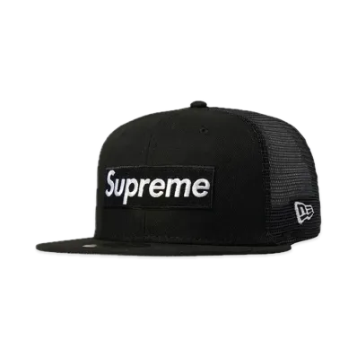 Supreme Box Logo Mesh Back New Era "Black" (23SS)