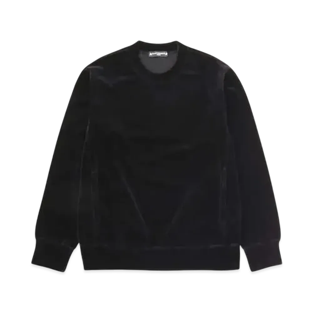 mastermind WORLD Velour Crewneck "Black"