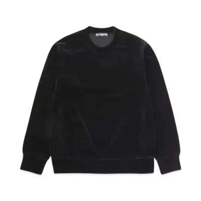 mastermind WORLD Velour Crewneck "Black"