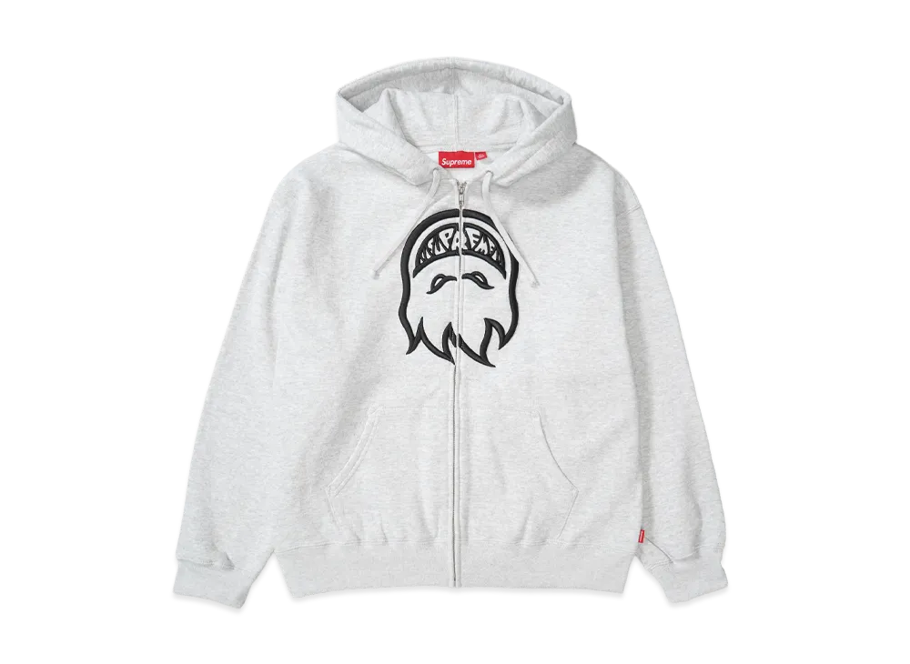 Supreme x Spitfire Zip Up Hooded Sweatshirt "Ash Grey"