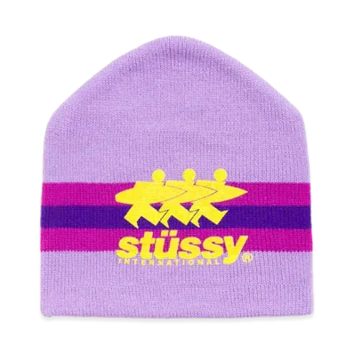 Stussy Stripe Ski Beanie "Purple"