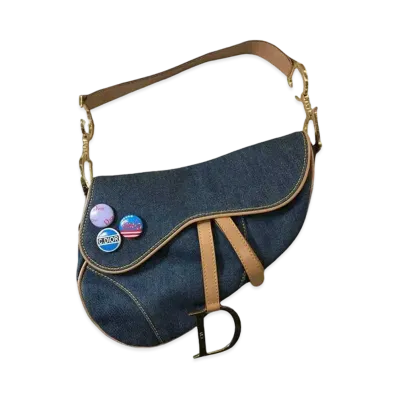 Dior Denim Saddle Bag