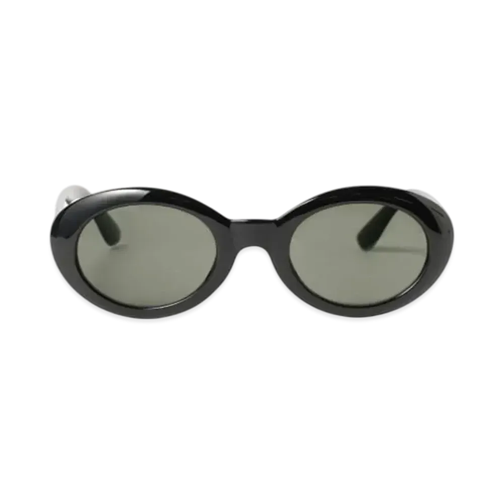 BEAMS Ken Oval Sunglasses "Black"