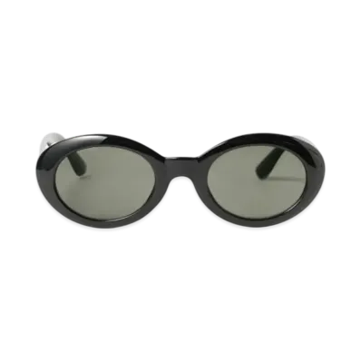 BEAMS Ken Oval Sunglasses "Black"