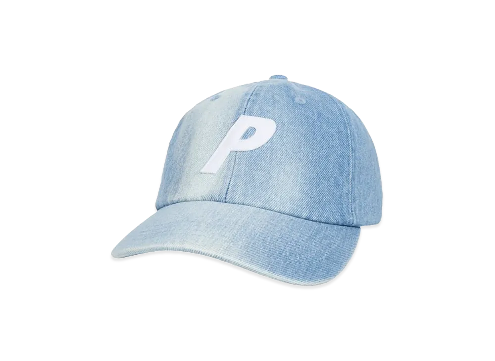 PALACE Bleached Denim P 6-Panel "Stonewash"