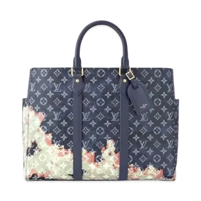 Louis Vuitton Sac Plat 24H Monogram Bleach "Ink Blue"
