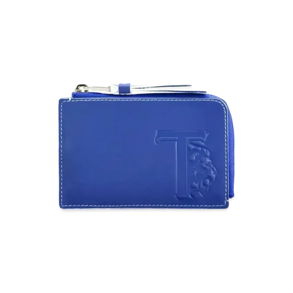 TOD'S Leather Credit Card Holder "Blue"