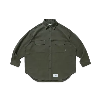 WTAPS WCPO 01 / LS / Cotton. Flannel "Olive Drab"