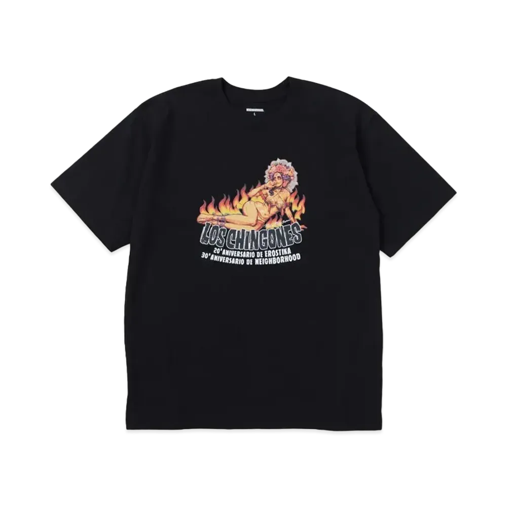 NEIGHBORHOOD x EROSTIKA . Tee SS-2 "Black"
