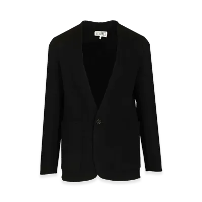 MM6 Maison Margiela Single-Breasted Wool Jacket "Black"