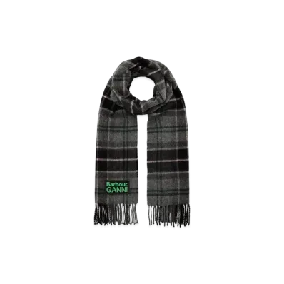 Barbour x GANNI Wool Scarf "Check"