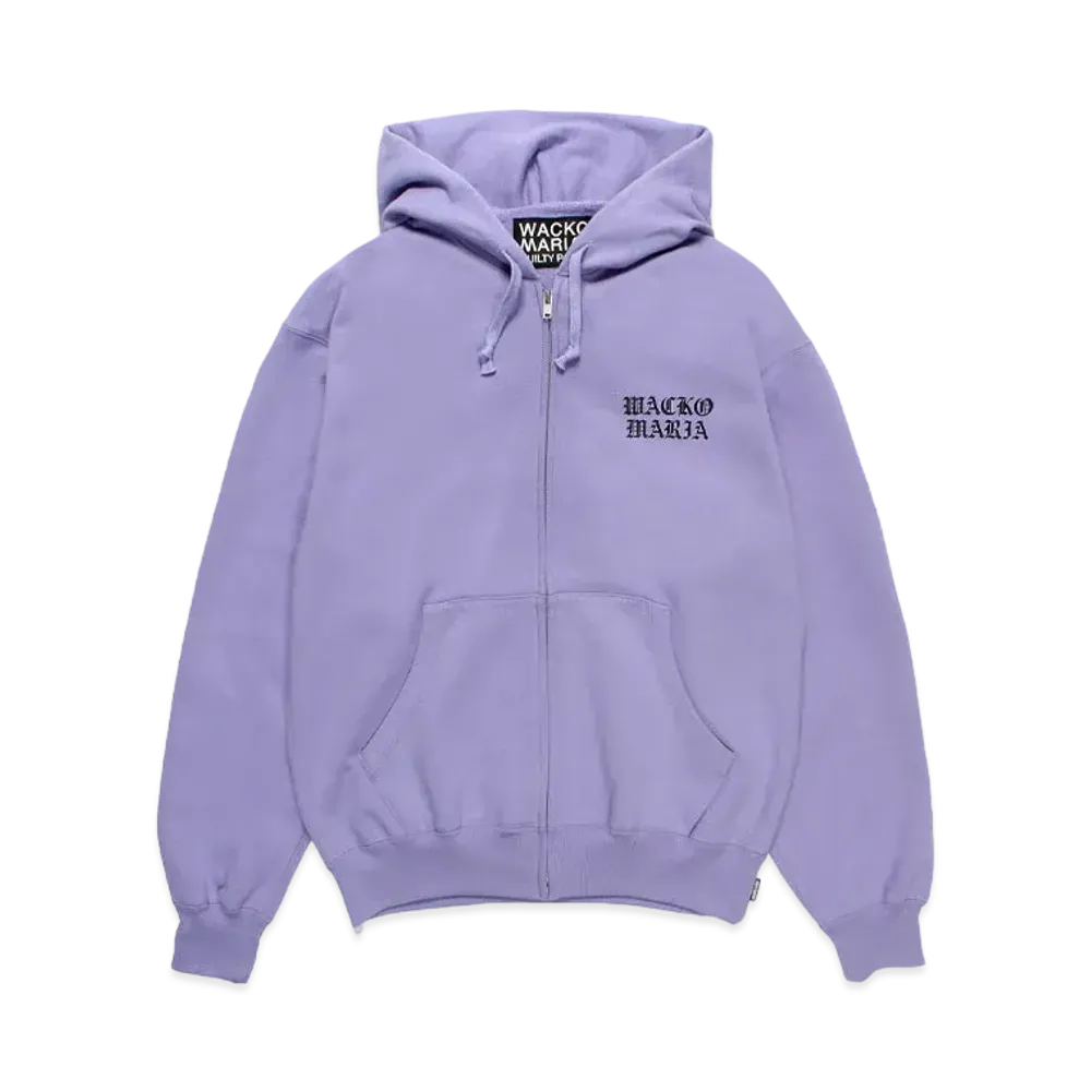 WACKO MARIA Heavy Weight Zip Hooded Sweat Shirt "Purple"