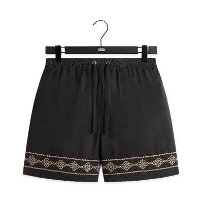 Kith Cupro Linen Cedar Short "Black"
