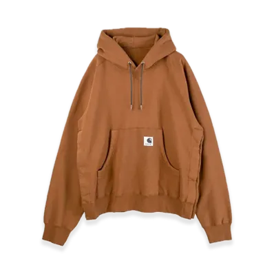 sacai x Carhartt WIP Cotton Jersey Hoodie "Dark Beige"