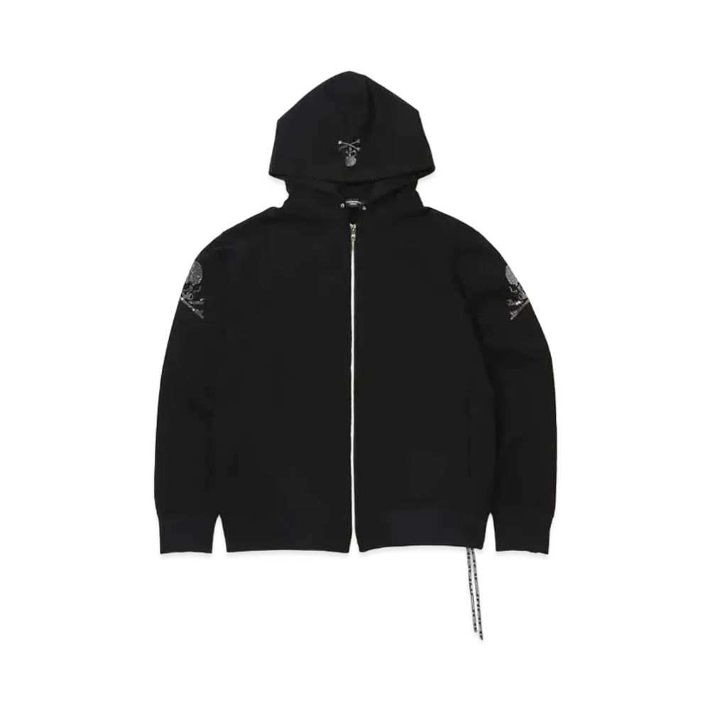 mastermind JAPAN Swarovski Zip Up Hoodie "Black"