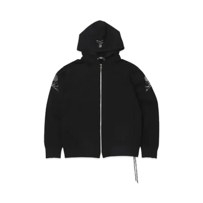 mastermind JAPAN Swarovski Zip Up Hoodie "Black"