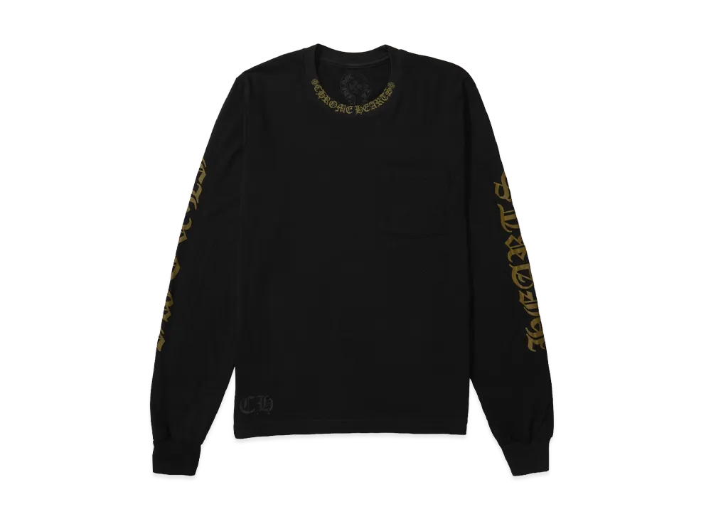 クロムハーツ ネックロゴ ロングスリーブ Tシャツ 
