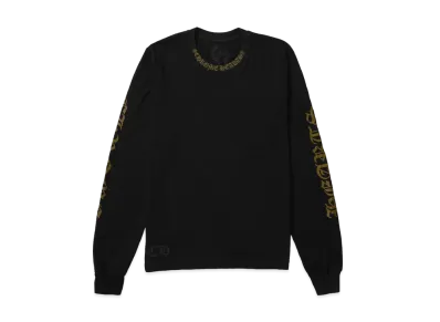 Chrome Hearts Neck Logo Pocket L/S T-Shirt "Black/Gold"