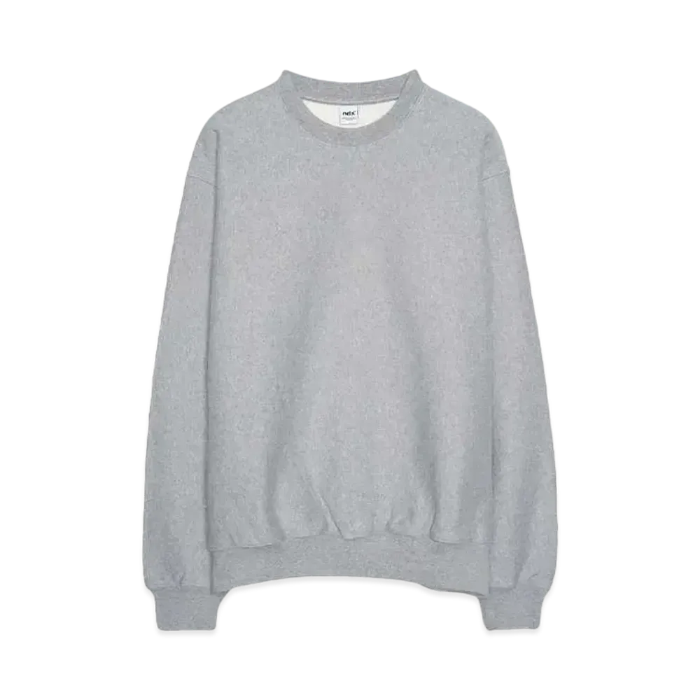 ndx Classic Sweatshirt Crossgrain (505g/m2) "GREY MESCLA"
