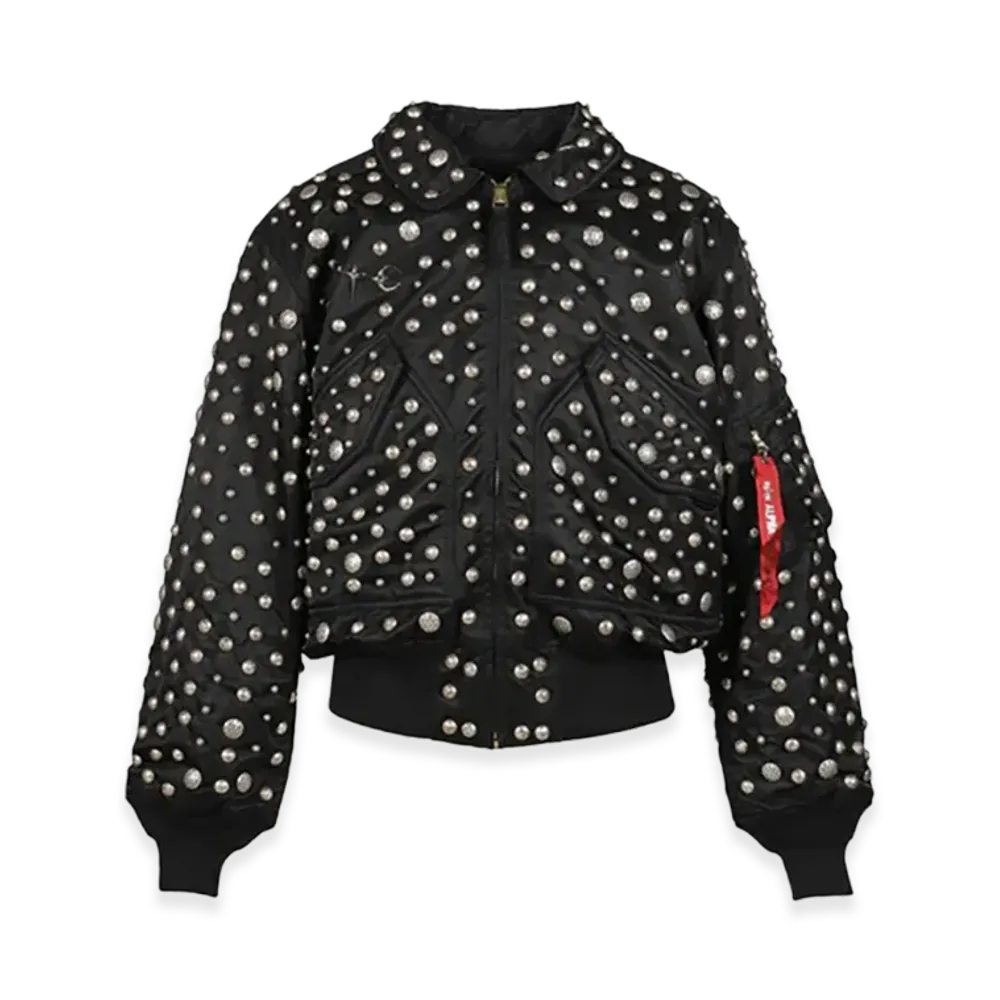 THUG CLUB x Alpha Industries AI CWU 45/P Flight Jacket "All Over Rivet Version" "Black"