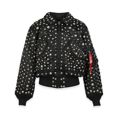 THUG CLUB x Alpha Industries AI CWU 45/P Flight Jacket "All Over Rivet Version" "Black"