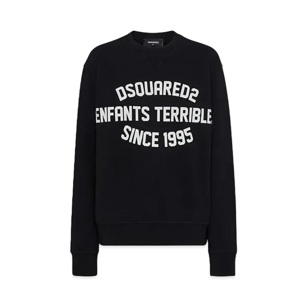 Dsquared2 Enfants Terribles Cool Fit Crewneck Sweatshirt "Black"