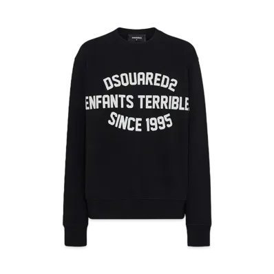 Dsquared2 Enfants Terribles Cool Fit Crewneck Sweatshirt "Black"